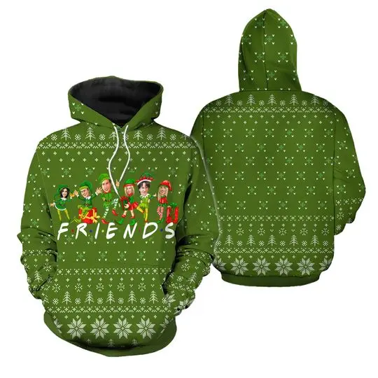 Friends With Christmas 3D Hoodie