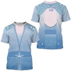 Frozen 2 Costume, Elsa, Elsa Costume, Elsa Frozen 3D T-shirt Meaningful Gift For Family Gift For Boyfriend Valentine Gift