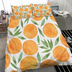 Fruit Orange Pattern Bedding Set Gift For Your Girlfriend Boyfriend Gift For Love Gift For Friend Best Valentine Present Holiday Gift