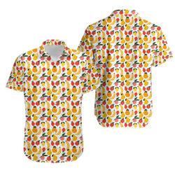 Fruit Salad Fruit Pattern Hawaiian Shirt Gift For Your Girlfriend Boyfriend Gift For Love Gift For Friend Best Valentine Present Holiday Gift
