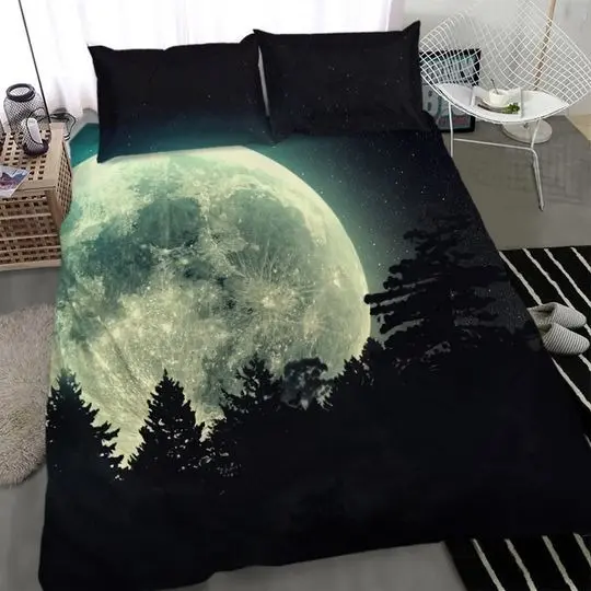 Full Moon Bedding Set Gift For Your Girlfriend Boyfriend Gift For Love Gift For Friend Best Valentine Present Holiday Gift