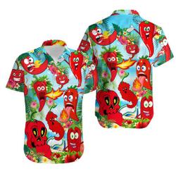 Funny Chili Peppers Hawaiian Shirt Gift For Your Girlfriend Boyfriend Gift For Love Gift For Friend Best Valentine Present Holiday Gift