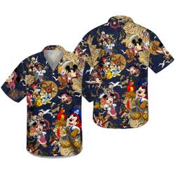 Funny Disney Pirate Hawaiian Shirt Gift For Your Girlfriend Boyfriend Gift For Love Gift For Friend Best Valentine Present Holiday Gift