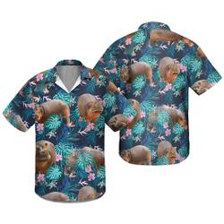 Funny Hippo Hawaiian Shirt Gift For Your Girlfriend Boyfriend Gift For Love Gift For Friend Best Valentine Present Holiday Gift
