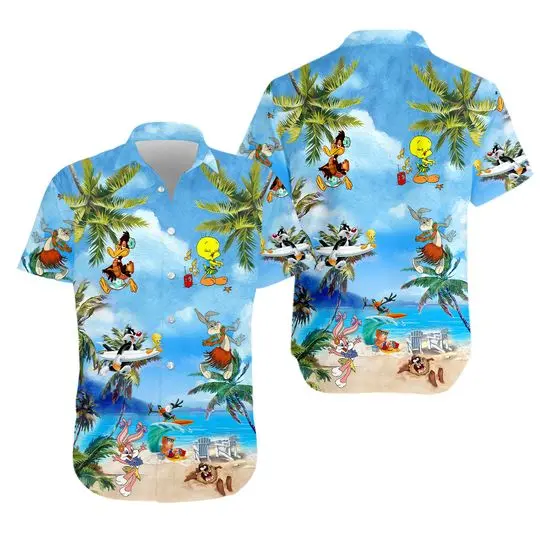 Funny Looney Tunes Hawaiian Shirt Gift For Your Girlfriend Boyfriend Gift For Love Gift For Friend Best Valentine Present Holiday Gift
