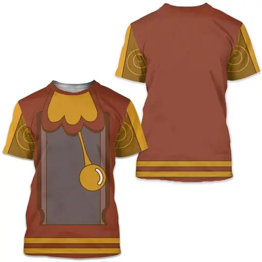 Princess Clock Movie Characters Halloween Cosplay Costume 3D Shirt Meaningful Gift For Family Gift For Boyfriend Valentine Gift