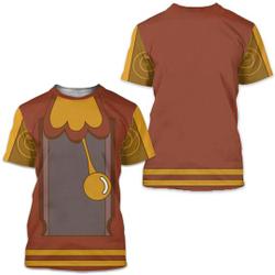 Princess Clock Movie Characters Halloween Cosplay Costume 3D Shirt Meaningful Gift For Family Gift For Boyfriend Valentine Gift
