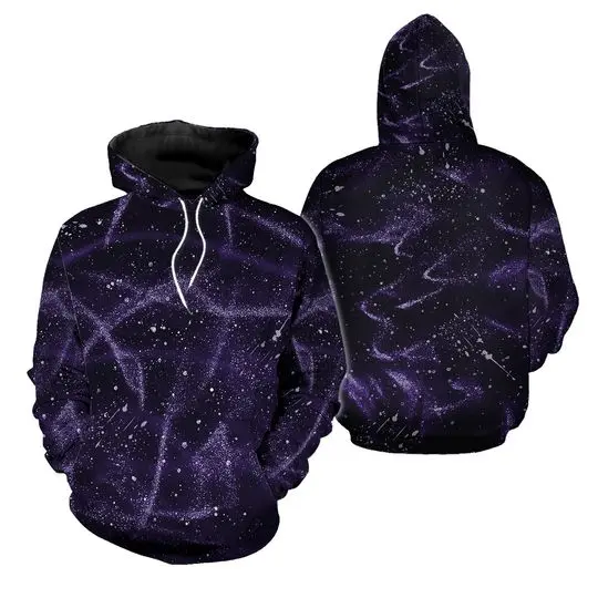 Galaxy Hooded Sweatshirt (Glow-in-the-dark)