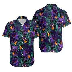 Gengar Evolution Hawaiian Shirt Gift For Your Girlfriend Boyfriend Gift For Love Gift For Friend Best Valentine Present Holiday Gift