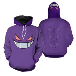 Gengar Ghost 3D Full Over Print Hoodie