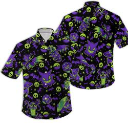 Gengar Pokemon Hawaiian Shirt Gift For Your Girlfriend Boyfriend Gift For Love Gift For Friend Best Valentine Present Holiday Gift