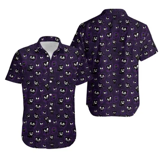 Gengar Shirt, Gengar Hawaiian Shirt Gift For Your Girlfriend Boyfriend Gift For Love Gift For Friend Best Valentine Present Holiday Gift