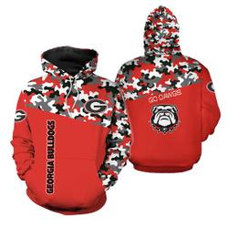GA bulldogs 3D Hoodie