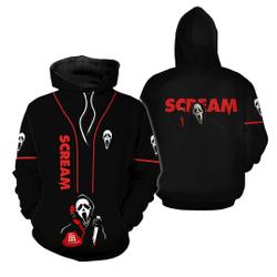 Ghost Face 3D Hoodies, Scream Ghostface Hoodie