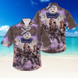 Ghostbuster Vintage Hawaiian Shirt Gift For Your Girlfriend Boyfriend Gift For Love Gift For Friend Best Valentine Present Holiday Gift