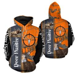 Gift To Deer Hunter In Hunting Season Hunter 3D Hoodie