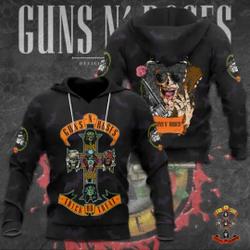 Gun N Roses Band Tour 3D Hoodie