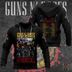 Gun N Roses Band Tour 3D Hoodie