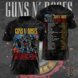 Gun N Roses Tour 3D T-shirt Meaningful Gift For Family Gift For Boyfriend Valentine Gift