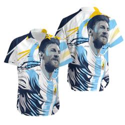 GOAT MESSI Hawaiian Shirt Gift For Your Girlfriend Boyfriend Gift For Love Gift For Friend Best Valentine Present Holiday Gift