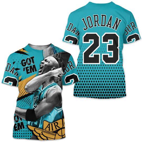 Goat Number 23 Unisex Sneaker Shirt Match 2023 Retro Aqua 5s Meaningful Gift For Family Gift For Boyfriend Valentine Gift