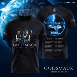 Godsmack 2023 Music Tour 3D T-shirt Meaningful Gift For Family Gift For Boyfriend Valentine Gift