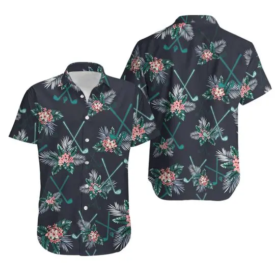 Golf Tropical 3D All Over Printed Hawaii Shirt Gift For Your Girlfriend Boyfriend Gift For Love Gift For Friend Best Valentine Present Holiday Gift