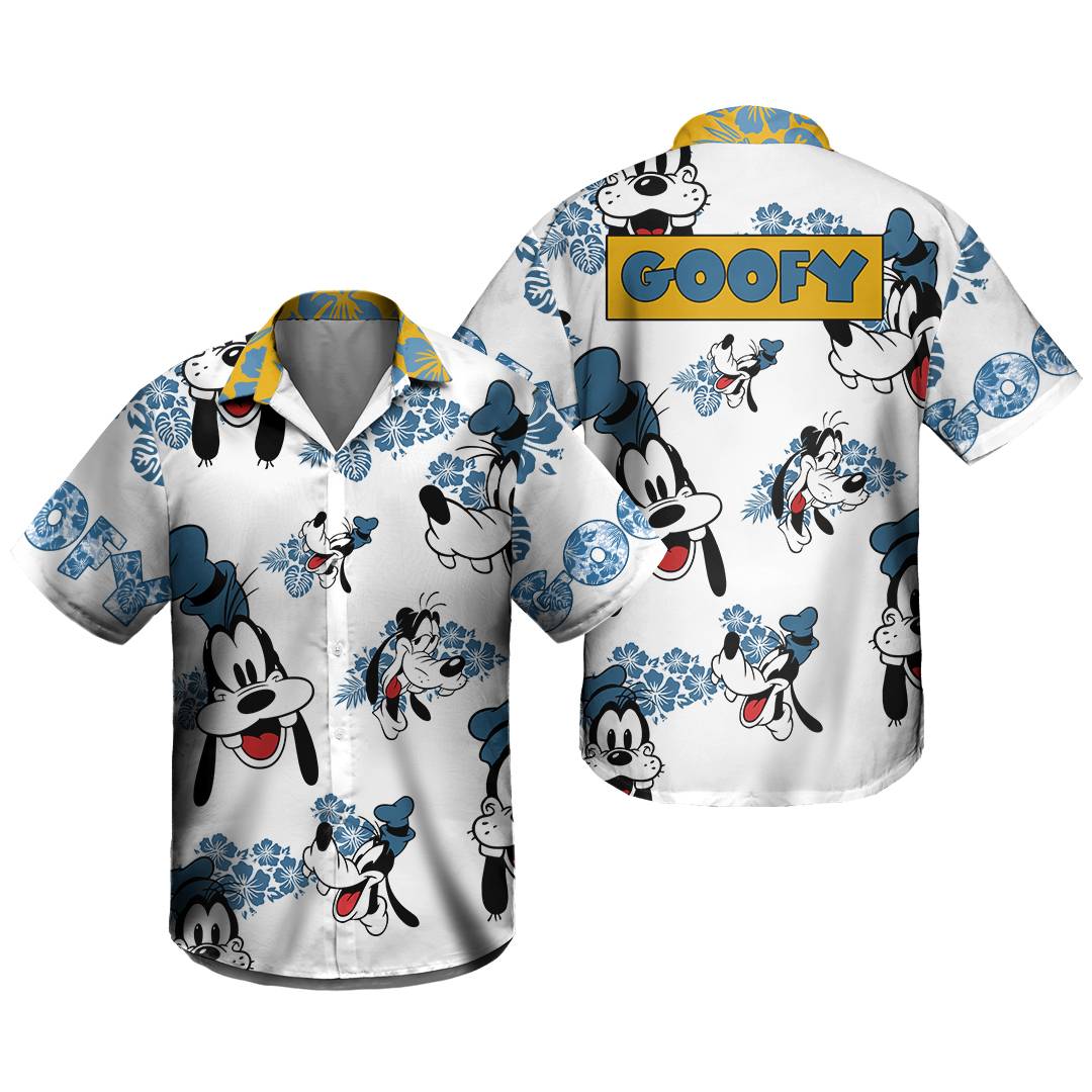 Goofy Dog Hibiscus Disney Hawaiian Shirt Gift For Your Girlfriend Boyfriend Gift For Love Gift For Friend Best Valentine Present Holiday Gift