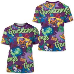 Goosebumps by R.L.Stine Vintage Sheets Inspired 3D Shirt Meaningful Gift For Family Gift For Boyfriend Valentine Gift