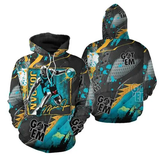 Got Em Last Dance Jordan Unisex Sneaker Shirt Match 2023 Retro Aqua 5s Hoodie