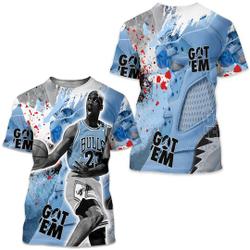 Got Em Shoes Goat Unisex Sneaker Shirt Match Retro University Blue 5s Tee Meaningful Gift For Family Gift For Boyfriend Valentine Gift