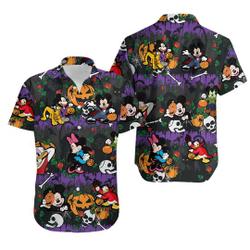 Gothic Disney Mouse Hawaiian Shirt Gift For Your Girlfriend Boyfriend Gift For Love Gift For Friend Best Valentine Present Holiday Gift