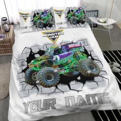 Grave Digger Truck Bedding Set Gift For Your Girlfriend Boyfriend Gift For Love Gift For Friend Best Valentine Present Holiday Gift