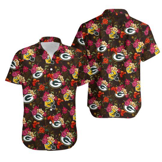 Green Bay Packers Hawaiian Shirt Gift For Your Girlfriend Boyfriend Gift For Love Gift For Friend Best Valentine Present Holiday Gift