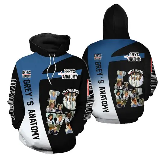 Grey's Anatomy 3D Hoodie