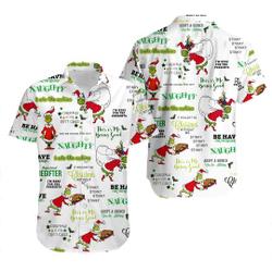 Grin Christmas Hawaiian Shirt Gift For Your Girlfriend Boyfriend Gift For Love Gift For Friend Best Valentine Present Holiday Gift