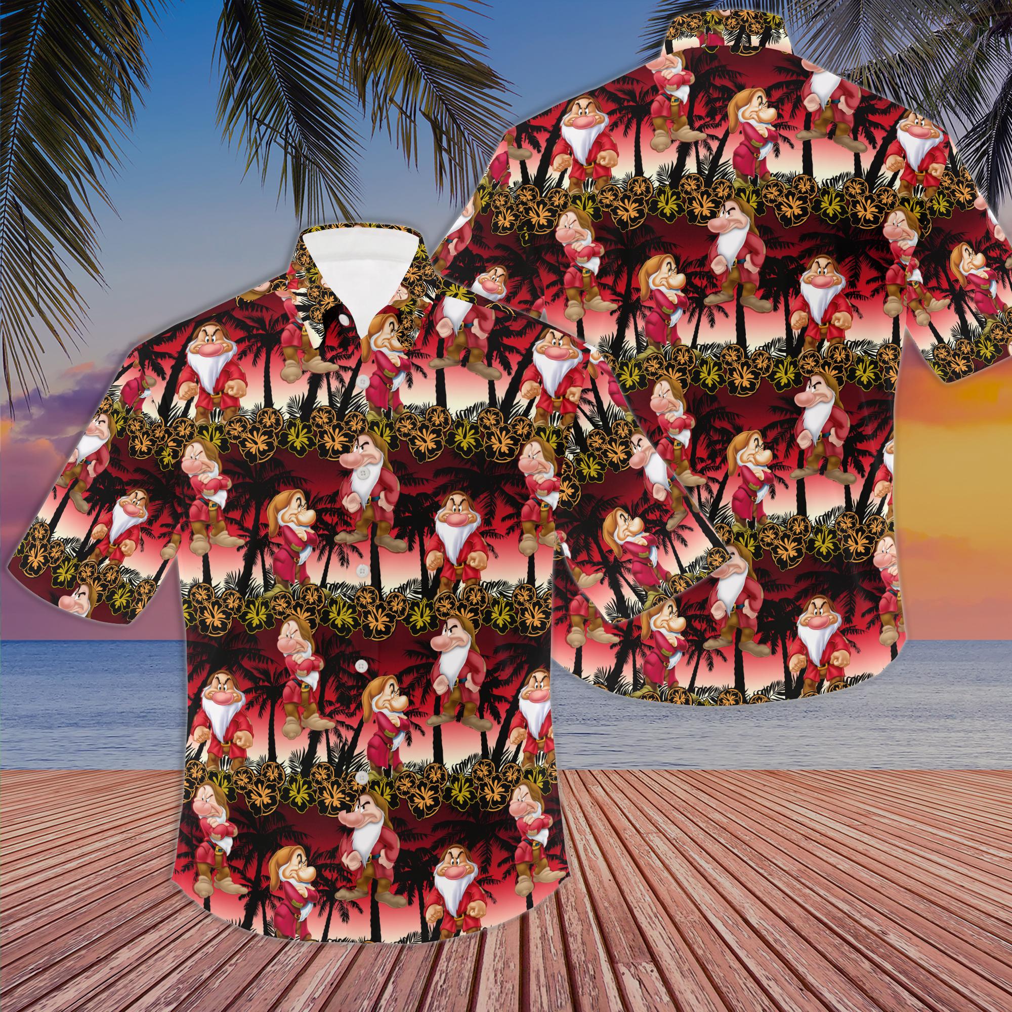Grumpy hawaiian shirt, disney hawaiian shirt, aloha beach shirts Gift For Your Girlfriend Boyfriend Gift For Love Gift For Friend Best Valentine Present Holiday Gift