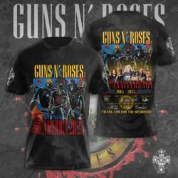 Gun N Roses Tour 3D T-shirt Meaningful Gift For Family Gift For Boyfriend Valentine Gift