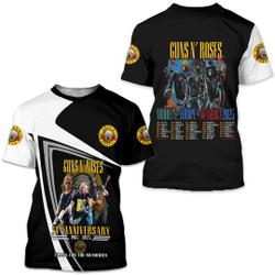 Guns N' Roses 2023 North American World Tour Tour 3D Shirt Meaningful Gift For Family Gift For Boyfriend Valentine Gift