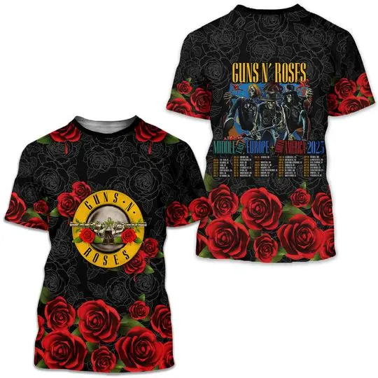 Guns N' Roses 2023 North American World Tour Tour Shirt Meaningful Gift For Family Gift For Boyfriend Valentine Gift