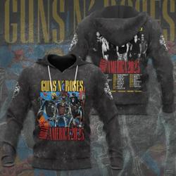 Gun N Roses Band Tour 3D Hoodie