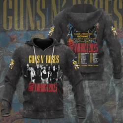 Gun N Roses Band Tour 3D Hoodie