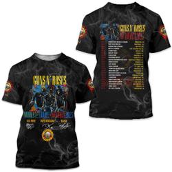 Guns N' Roses Reveal 2023 World Tour Shirt Meaningful Gift For Family Gift For Boyfriend Valentine Gift