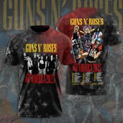 Gun N Roses Tour 3D T-shirt Meaningful Gift For Family Gift For Boyfriend Valentine Gift