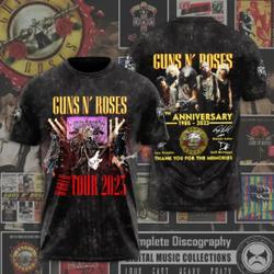 Gun N Roses Tour 3D T-shirt Meaningful Gift For Family Gift For Boyfriend Valentine Gift