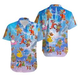 Gus-Gus Hawaiian Shirt Disney Cinde Hawaiian Shirt Gift For Your Girlfriend Boyfriend Gift For Love Gift For Friend Best Valentine Present Holiday Gift