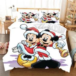Mickey and friends bedding Set Gift For Your Girlfriend Boyfriend Gift For Love Gift For Friend Best Valentine Present Holiday Gift