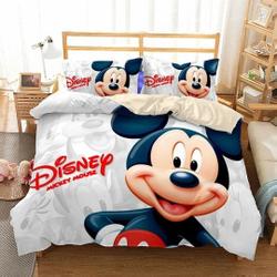 Mickey and friends bedding Set Gift For Your Girlfriend Boyfriend Gift For Love Gift For Friend Best Valentine Present Holiday Gift