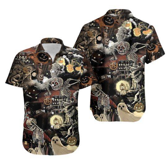 Halloween Ive Got Skeleton In Me Hawaiian Shirt Gift For Your Girlfriend Boyfriend Gift For Love Gift For Friend Best Valentine Present Holiday Gift