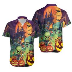 Halloween Shirts, Funny Halloween Hawaiian Gift For Your Girlfriend Boyfriend Gift For Love Gift For Friend Best Valentine Present Holiday Gift